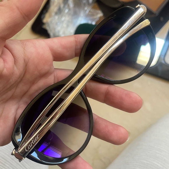 Cartier Panther sunglasses full set silver arm - Picture 6 of 9